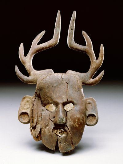 Máscara con astas, 1400-1600 de Mississippian culture